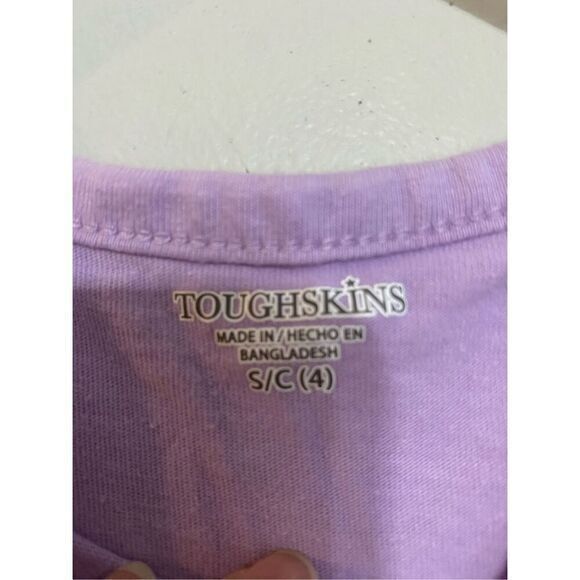 Little girls size, small purple,‎ flamingo, short sleeve dress - Picture 4 of 5